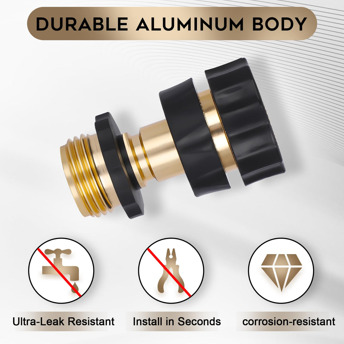 Dalmbox aluminum construction resists rust for outdoor use.