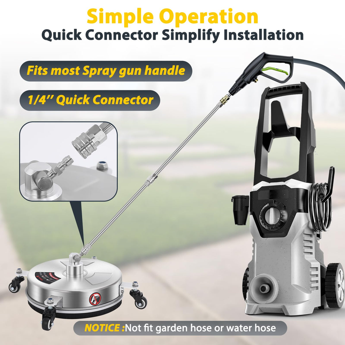 Dalmbox four wheels enable smooth, controlled movement for even results.