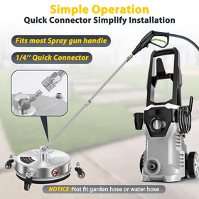 Dalmbox four wheels enable smooth, controlled movement for even results.
