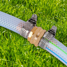 Standard 3/4in hose compatibility with sprinklers and nozzles.