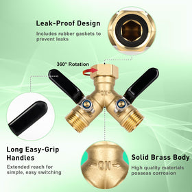 Dalmbox multi-hose watering setup supports two hoses simultaneously