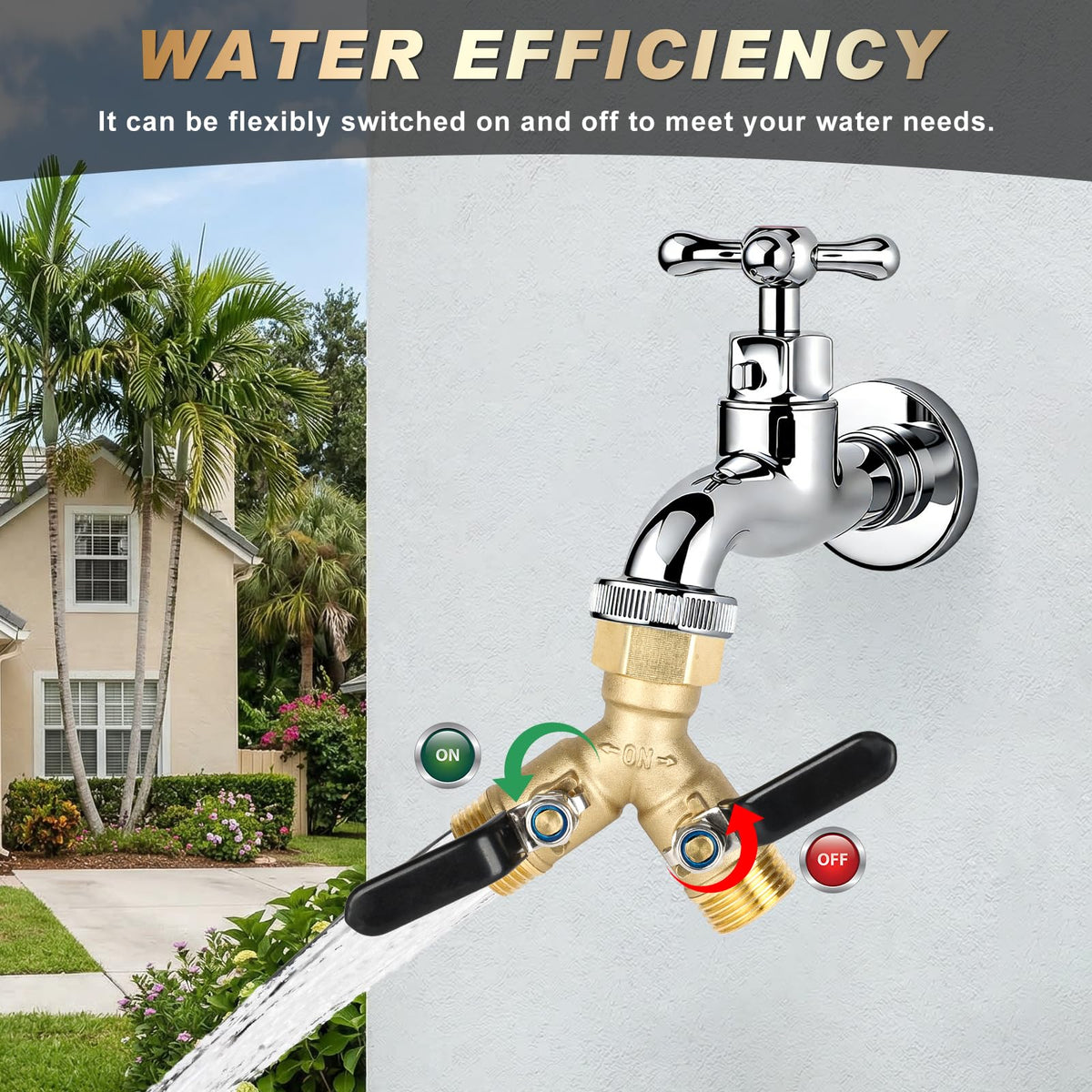 Dalmbox outdoor faucet adapter for versatile garden use
