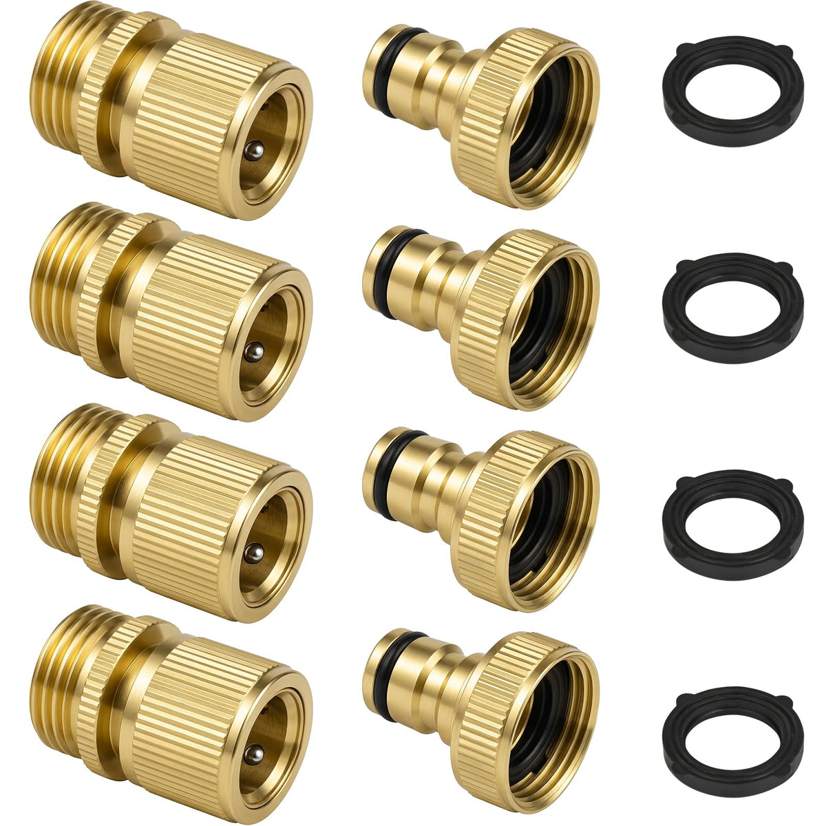 Dalmbox solid brass quick-connect fittings assembly showing sturdy joints for fast setup.
