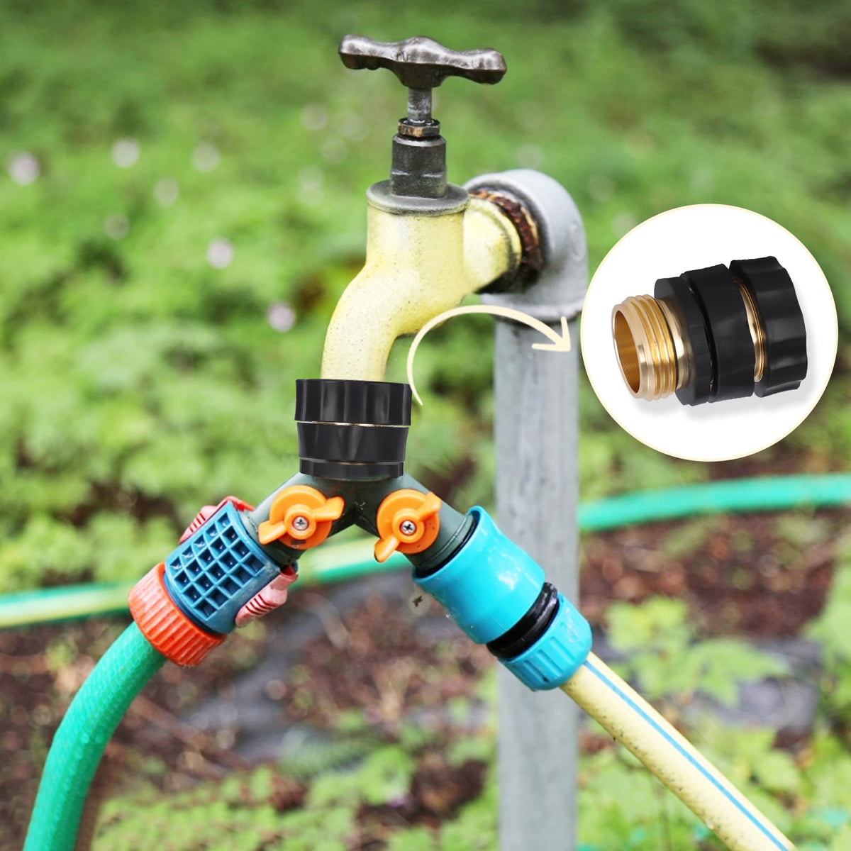 Dalmbox standard 3/4 inch fit works with most hoses and nozzles.