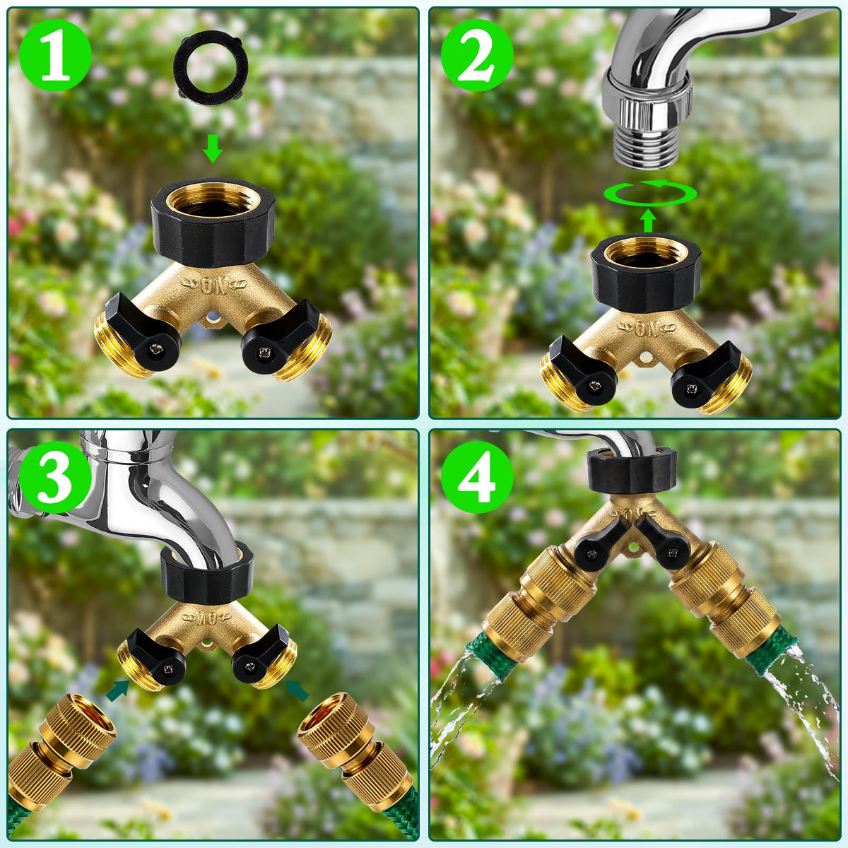 Dalmbox two-hose connection supports versatile yard tasks.