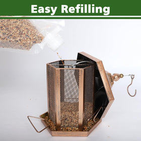 DALOHOMI easy-refill design enables quick seed refills and simple cleaning