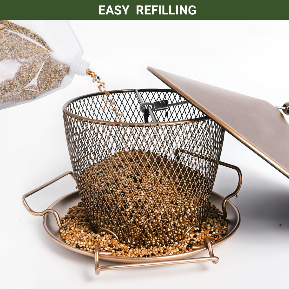 DALOHOMI rust-resistant metal construction withstands year-round weather and rustic charm.