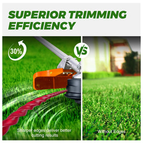 Dalom 105 trimmer line image demonstrates reduced noise and drag