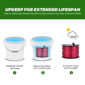 Dalom 105 line soaking prep image illustrates 24 hour elasticity boost
