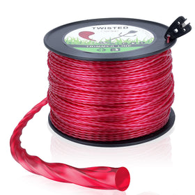 Dalom 105 trimmer line spool closeup shows heavy-duty strength for thick weeds