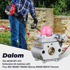 Dalom 753-06190 carburetor closeup showing precision components for reliable performance