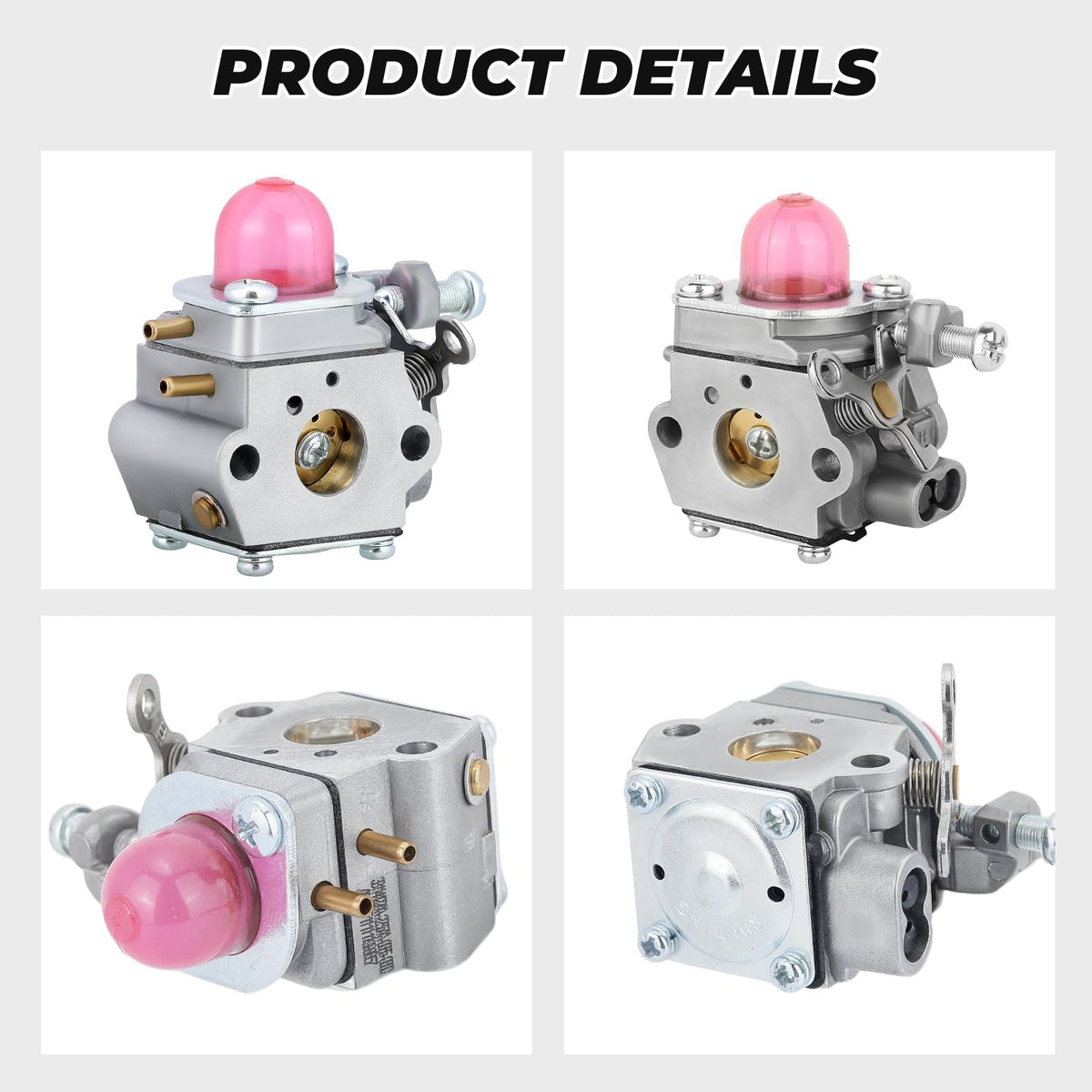 Dalom 753-06190 carburetor label shows OEM replacements and coverage