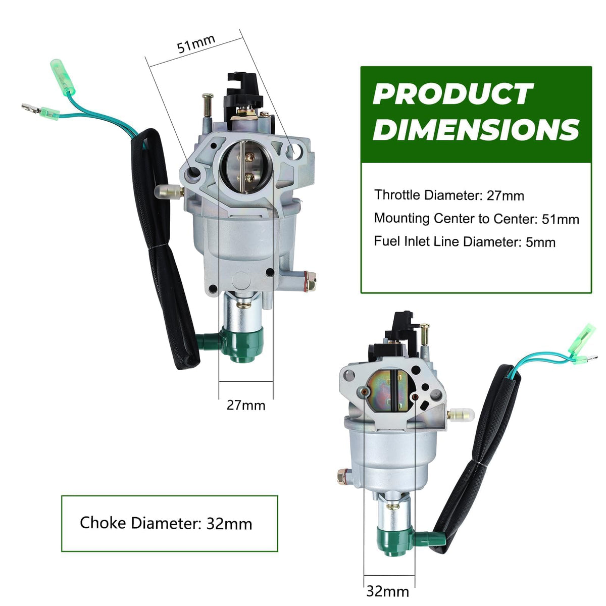 Dalom 8750 carburetor model-number compatibility guide helps shoppers verify fit.