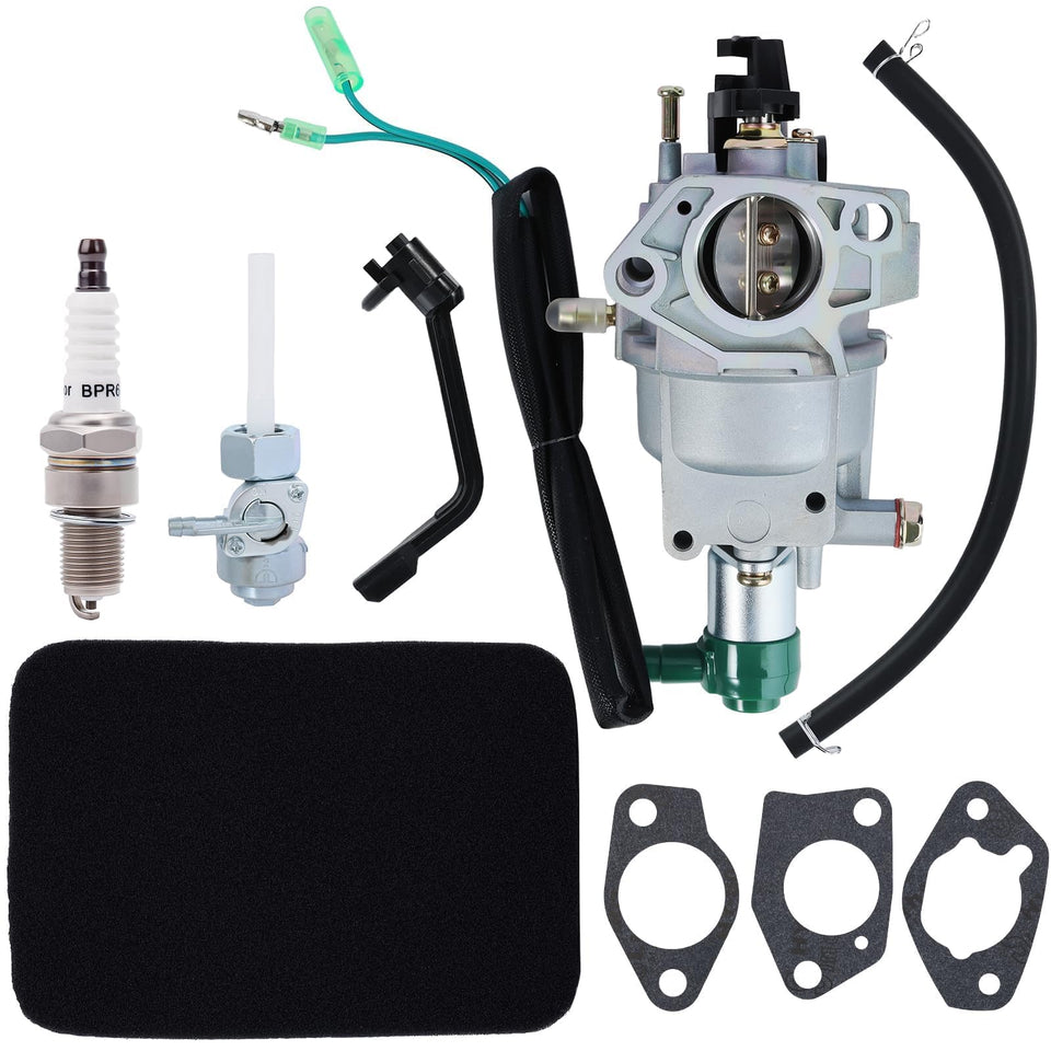 Dalom 8750 carburetor for Predator 420cc closeup showing component details for easy fit.
