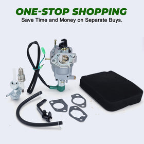 Dalom 8750 carburetor spark plug compartment shows power-ready replacement.