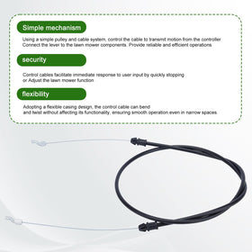 Dalom blade control cable ends with Z bend for secure attachment
