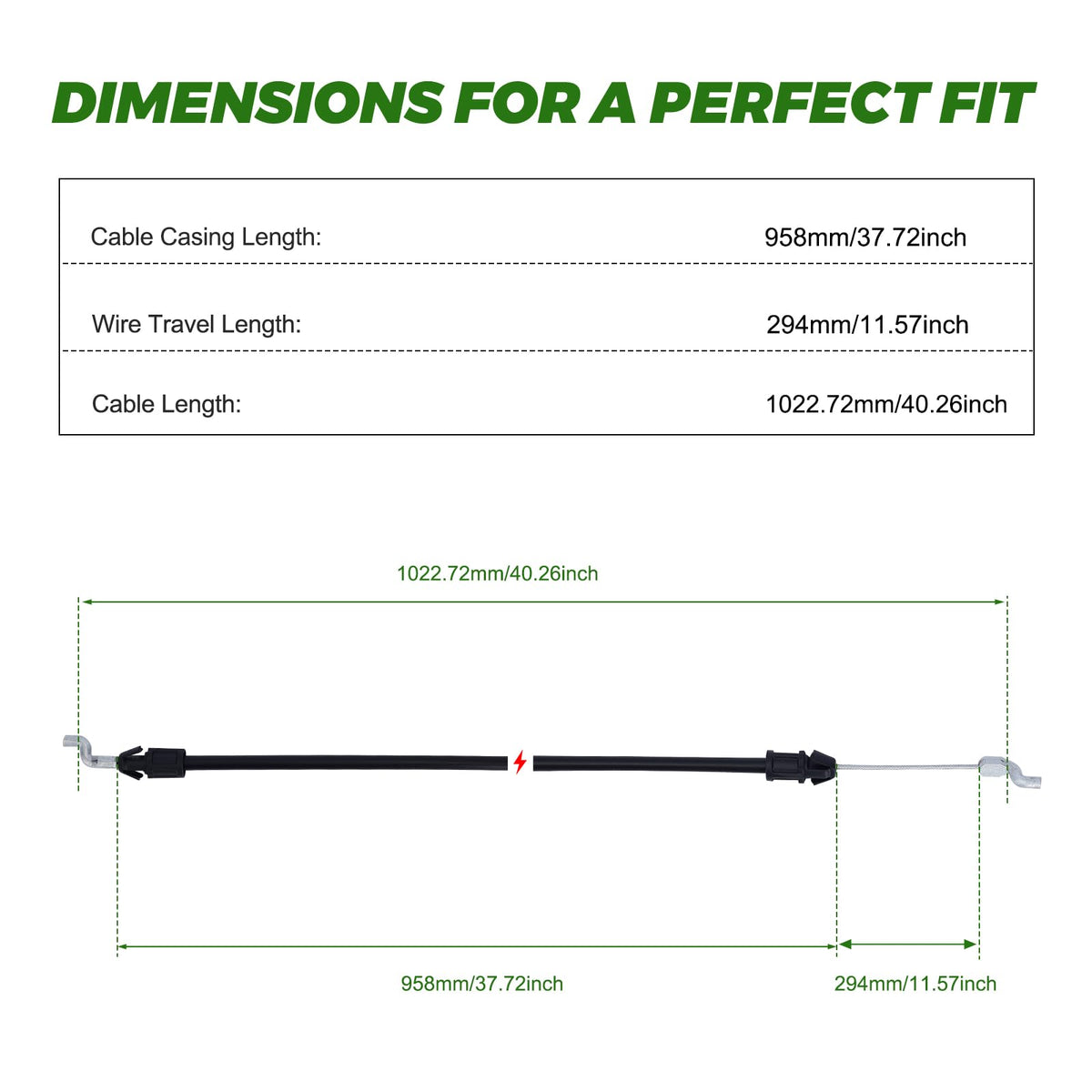 Dalom blade control cable on Craftsman 247-series mower showing compatibility