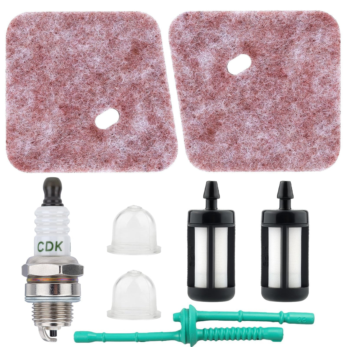 Dalom FS55R kit with included parts on display for quick maintenance