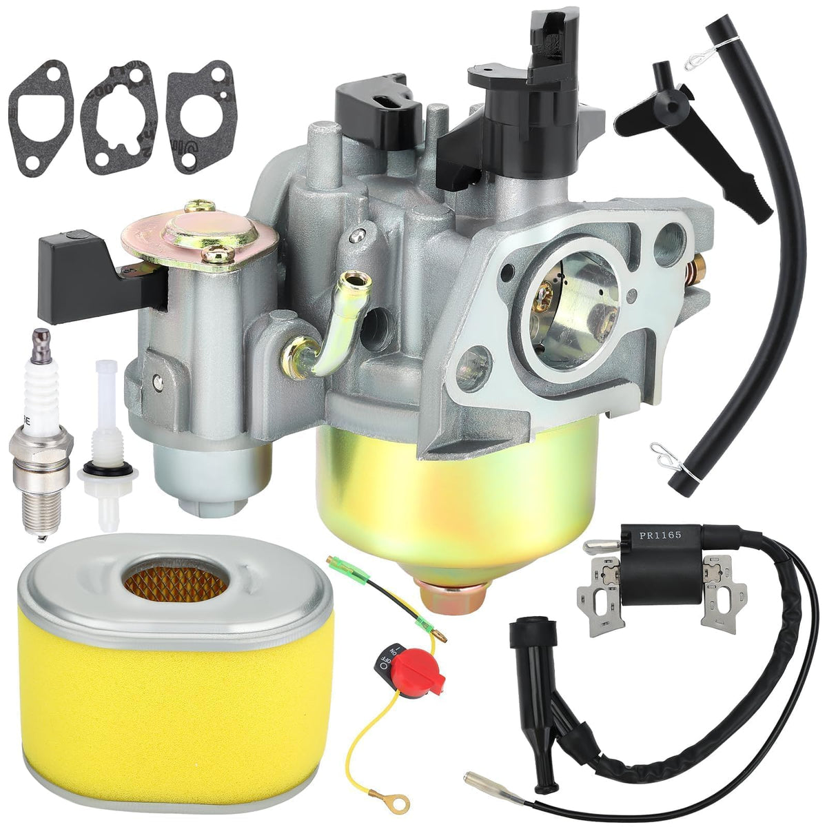 Dalom GX160 carburetor front view showing install-ready design