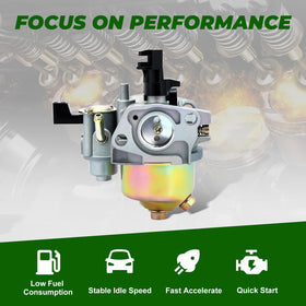 Dalom GX160 carburetor interior view with precise intake components