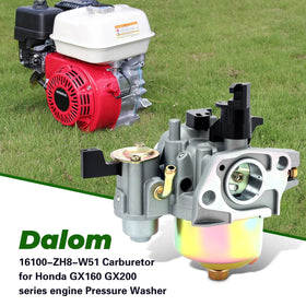 Dalom GX160 carburetor side view highlighting durable GX engine construction