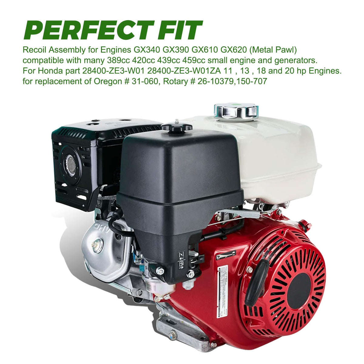 Dalom GX390 engine-part integration with Honda GX340 engine for reliable compatibility.