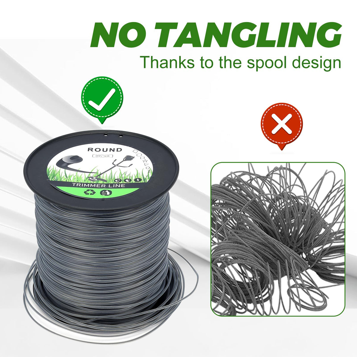 Dalom professional-grade line for efficient yard maintenance.
