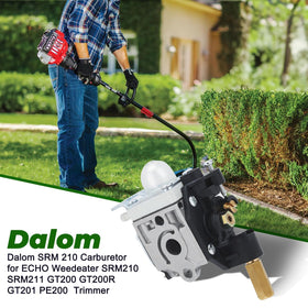 Dalom SRM 230 carburetor packaging shows complete replacement kit.