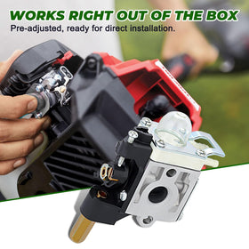 Dalom SRM 230 carburetor with filters and spark plug.