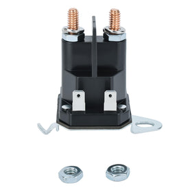Dalom solenoid with durable studs and spade terminals for easy installation.