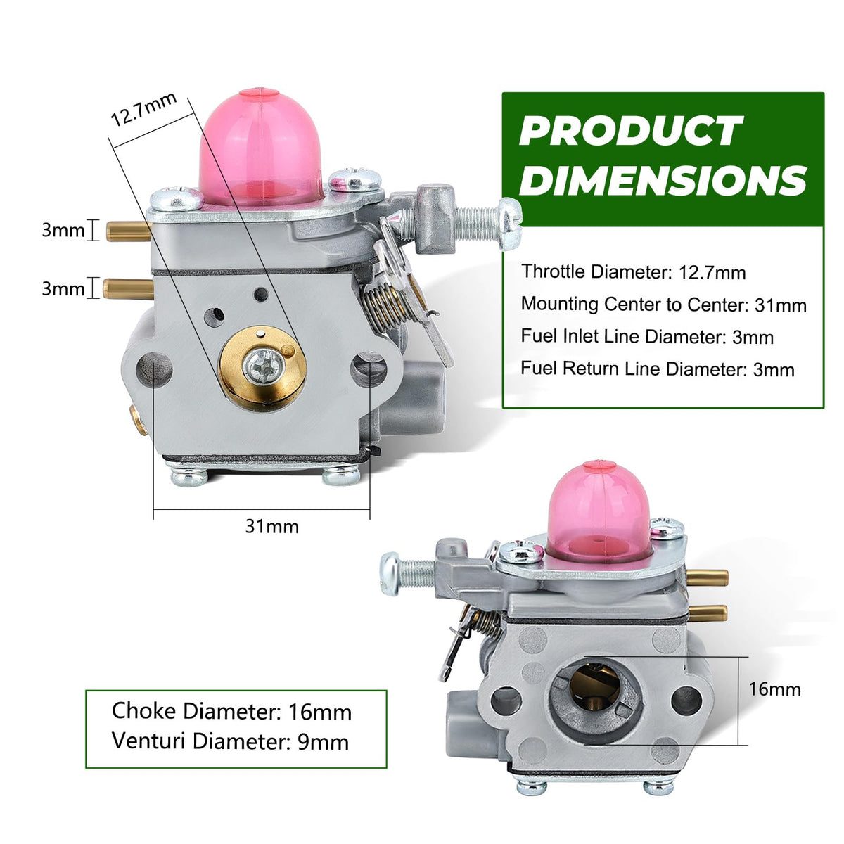 Dalom TB22EC fitment note for Troy-Bilt trimmers confirms broad compatibility and easy replacement