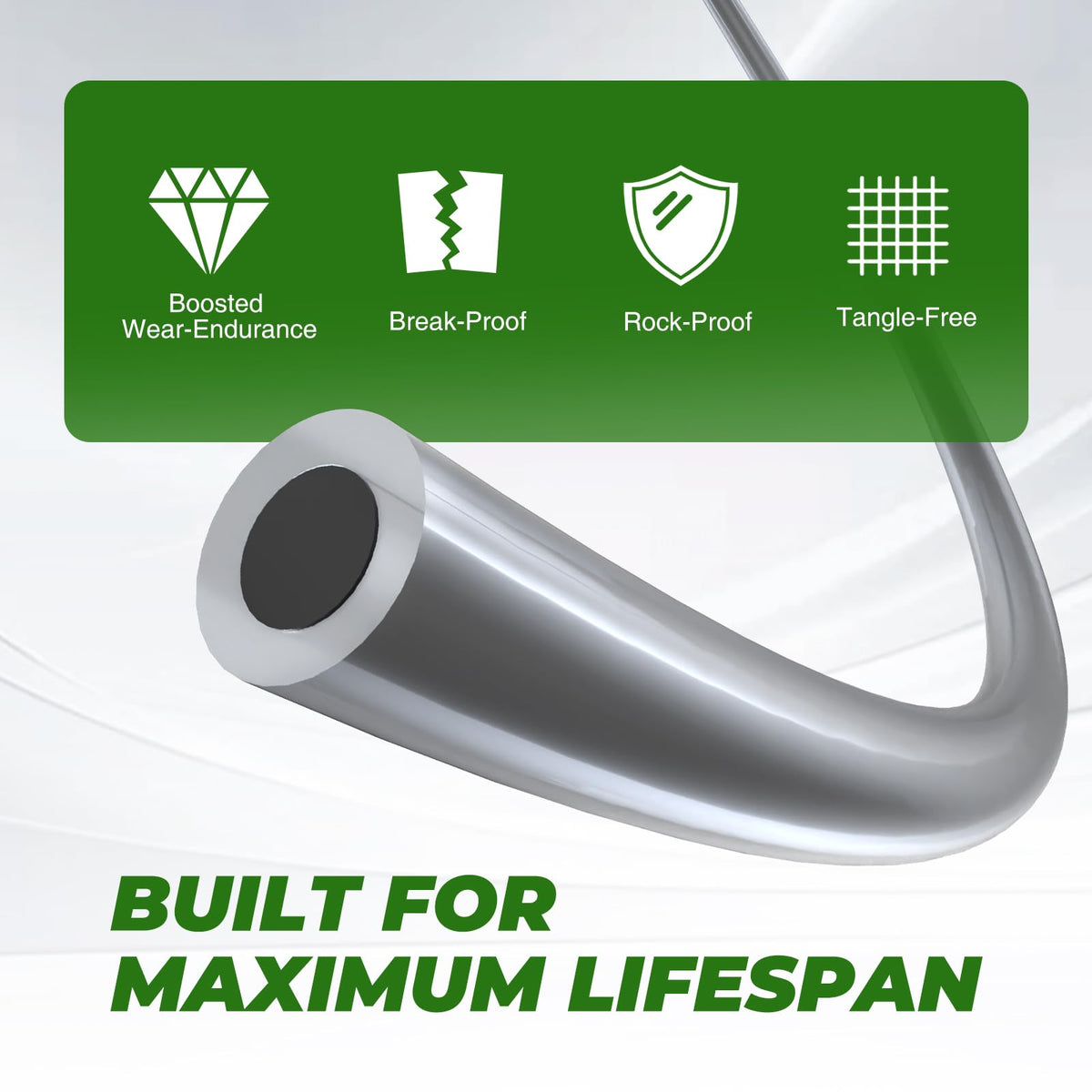Dalom line with cutting tool included for quick setup.