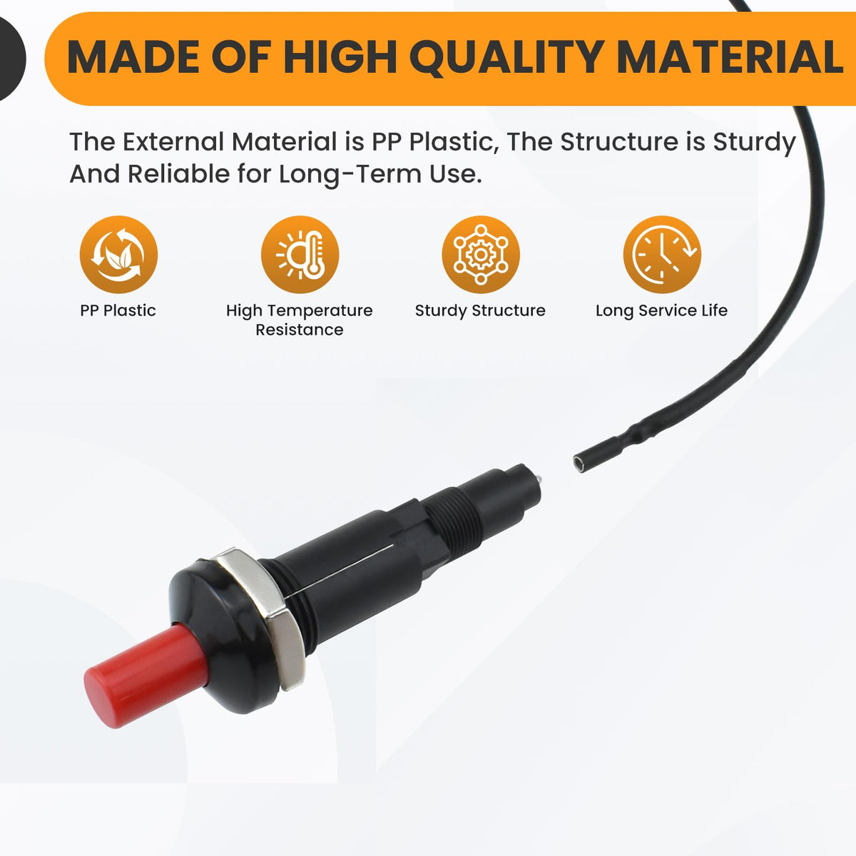 DALQUIS push-button igniter provides consistent spark with each press