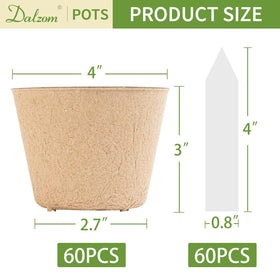 Dalzom plant labels 60-pack to label each seedling clearly.