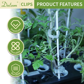 Dalzom versatile clips ideal for tomatoes, cucumbers, melons