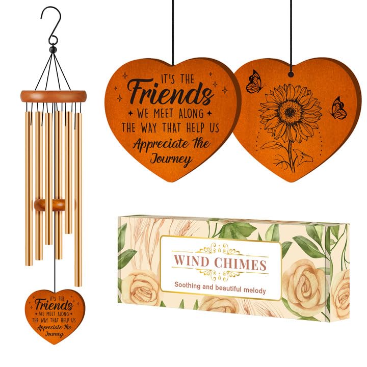 Damaigiift Best-Friend Wind Chime adds outdoor ambiance with a 25.6-inch presence.