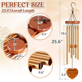 Damaigiift wind chime on a cozy patio for garden ambiance