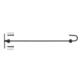 Damukoo metal yard flag hanger mounted on wall for durable outdoor display.