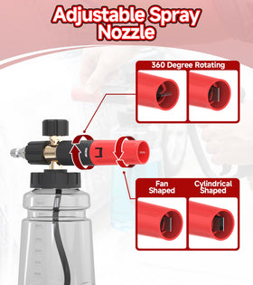 DANCINGBOAR foam cannon stainless filter reduces clogs and waste