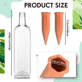 Dandat 1000ml plastic bottles provide a clear, lasting reservoir for vacations.