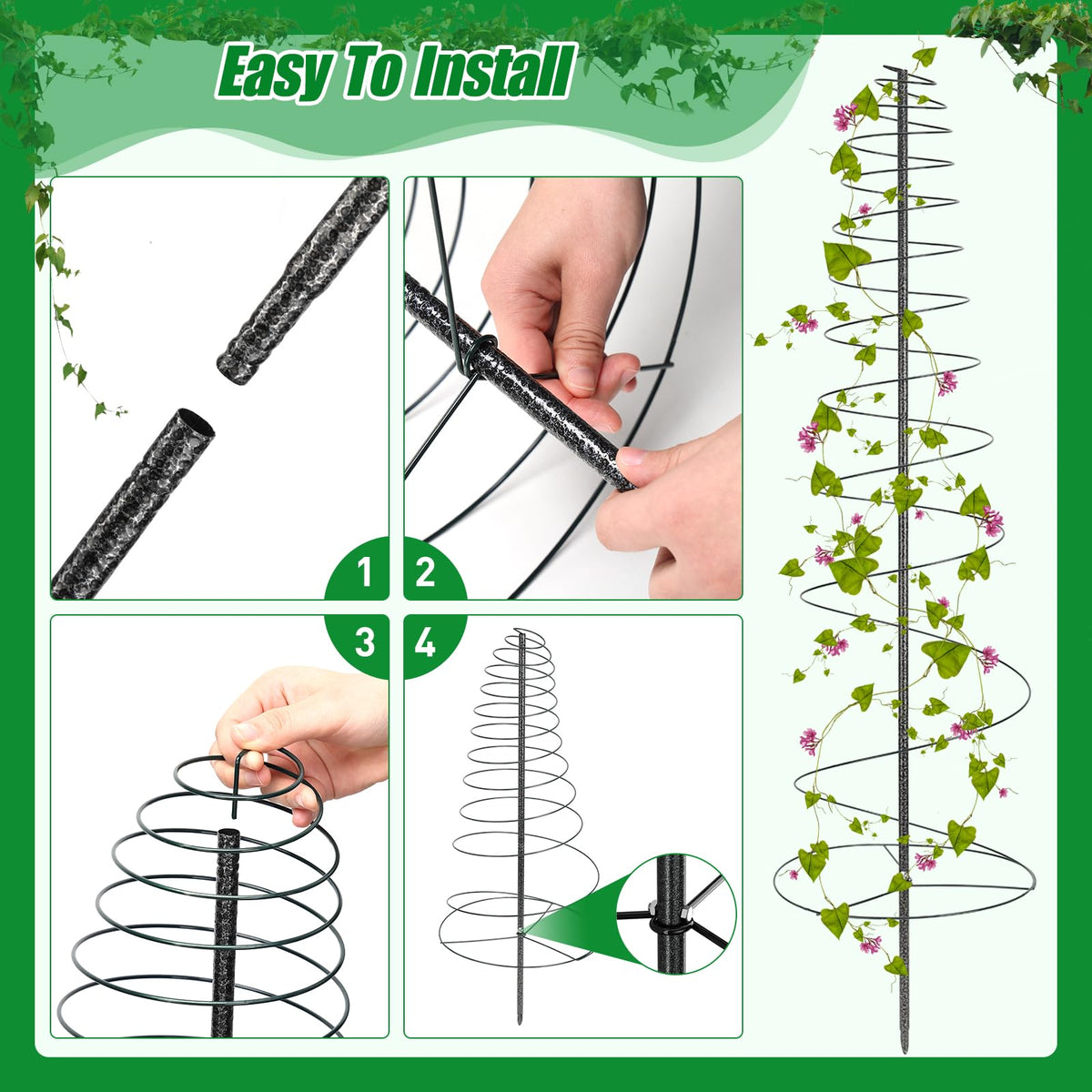 Daneried collapsible storage trellis folds into a slim disk.
