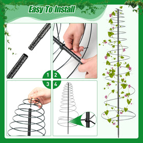 Daneried collapsible storage trellis folds into a slim disk.