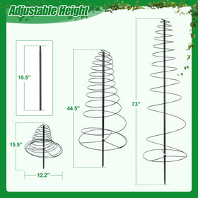 Daneried powder-coated steel trellis resists rust for year-round use.
