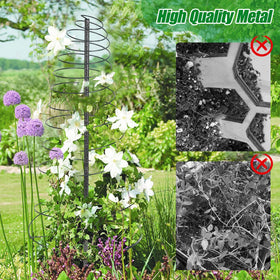 Daneried trellis widest diameter 12.2 inches ideal for cucumbers and tomatoes.