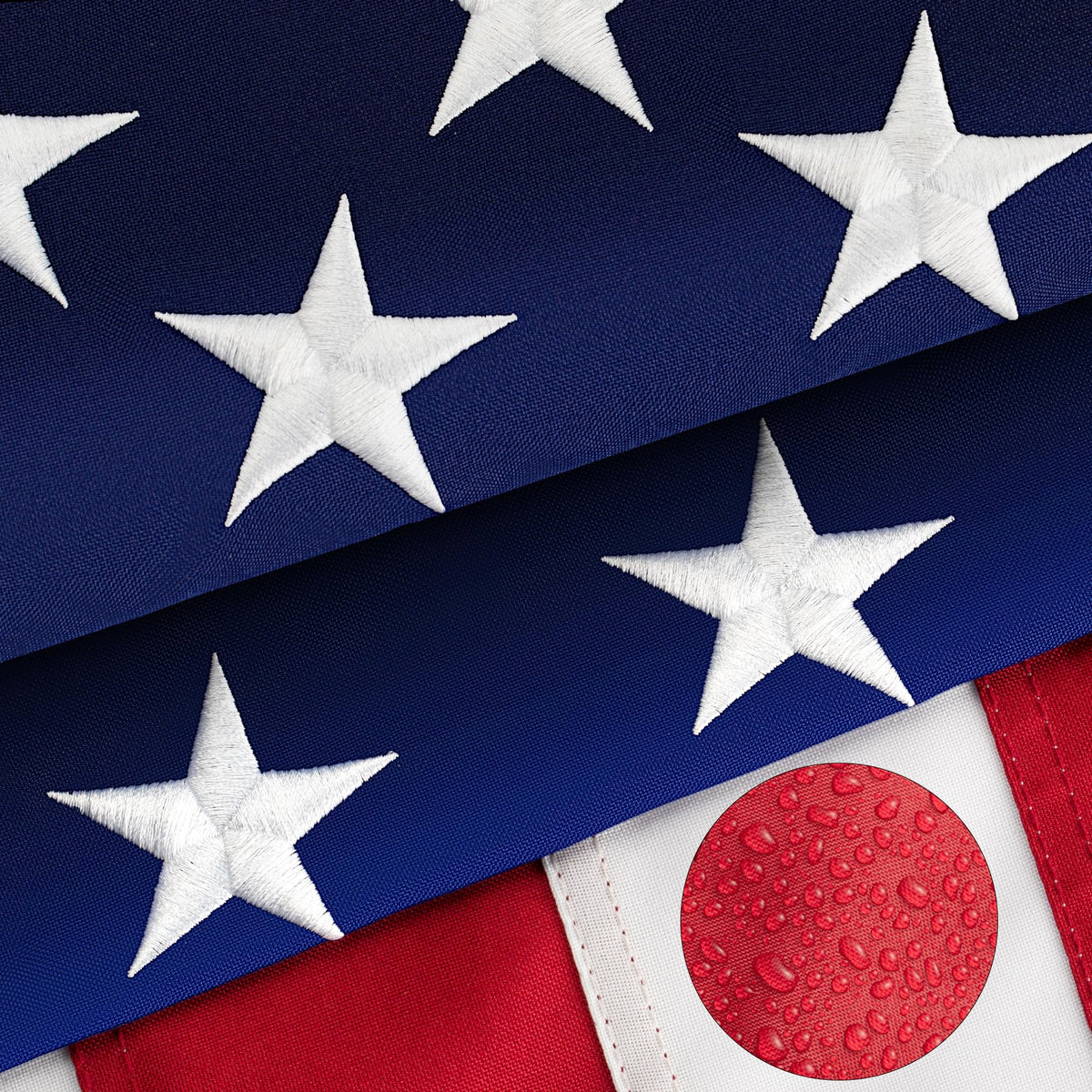 DANF FLAG 3x5 outdoor flag with brass grommets ensures secure mounting in all weather.