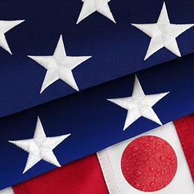 DANF FLAG 3x5 outdoor flag with brass grommets ensures secure mounting in all weather.