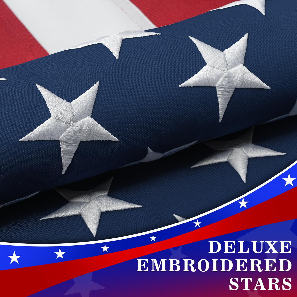 DANF FLAG all-weather fabric resists fading under sun and rain.