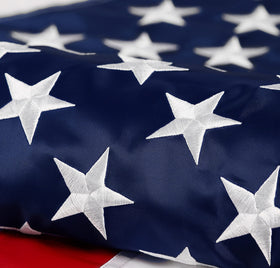 DANF FLAG American flag 4x6ft displays durable embroidery for outdoor use.