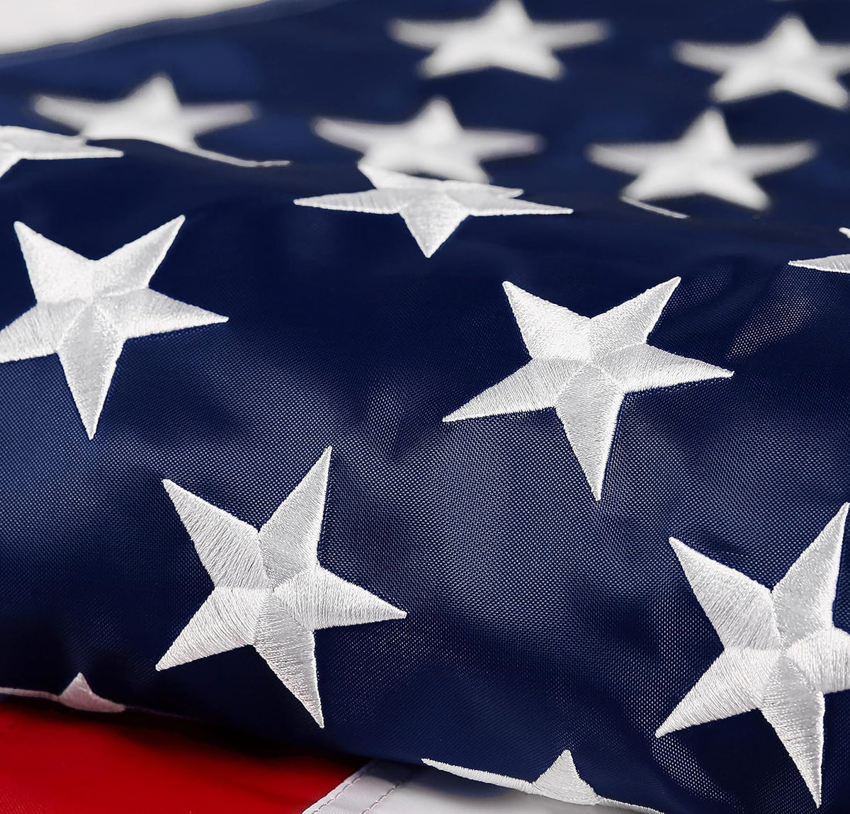DANF FLAG American Flag with embroidered stars for durable outdoor display
