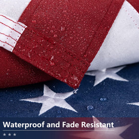 DANF FLAG brass grommets enable secure outdoor mounting